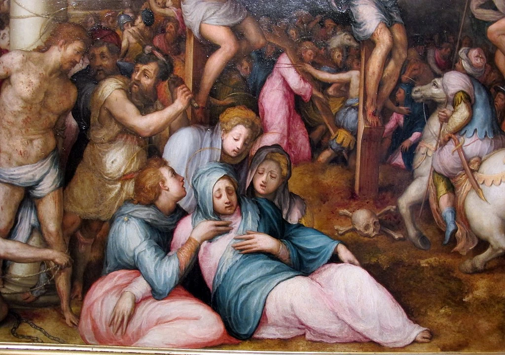Passione di Cristo. Crocifissione - Museo civico (Prato), dettaglio 2